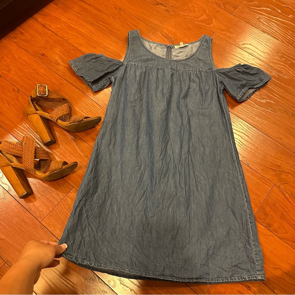 Charlotte Russe cold shoulder Sleeve Sundress size S